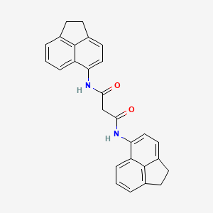 molecular formula C27H22N2O2 B3989763 N,N'-di-1,2-dihydro-5-acenaphthylenylmalonamide 