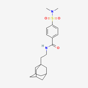 molecular formula C21H30N2O3S B3989835 N-[2-(1-adamantyl)ethyl]-4-[(dimethylamino)sulfonyl]benzamide 