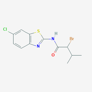 2-bromo-N-(6-chloro-1,3-benzothiazol-2-yl)-3-methylbutanamide