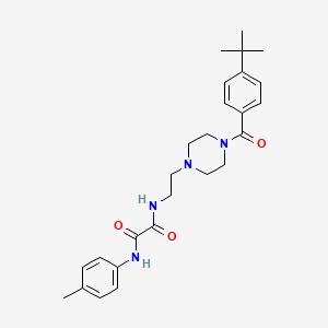 molecular formula C26H34N4O3 B3989965 N-{2-[4-(4-tert-butylbenzoyl)piperazin-1-yl]ethyl}-N'-(4-methylphenyl)ethanediamide 