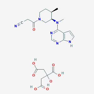 molecular formula C₁₆H₂₀N₆O.C₆H₈O₇ B000399 Tofacitinib citrate CAS No. 540737-29-9