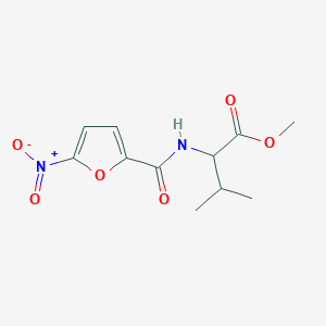 molecular formula C11H14N2O6 B3990329 Methyl 3-methyl-2-[(5-nitrofuran-2-carbonyl)amino]butanoate 