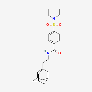 molecular formula C23H34N2O3S B3990358 N-[2-(1-adamantyl)ethyl]-4-[(diethylamino)sulfonyl]benzamide 