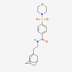 molecular formula C23H32N2O4S B3990539 N-[2-(ADAMANTAN-1-YL)ETHYL]-4-(MORPHOLINE-4-SULFONYL)BENZAMIDE 