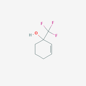 molecular formula C7H9F3O B039909 1-(Trifluoromethyl)cyclohex-2-en-1-ol CAS No. 118143-28-5