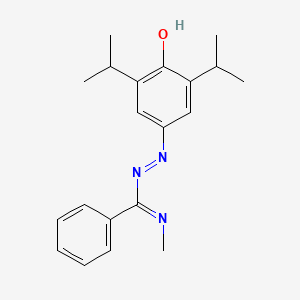 molecular formula C20H25N3O B3990996 N'-(3,5-diisopropyl-4-oxo-2,5-cyclohexadien-1-ylidene)-N-methylbenzenecarbohydrazonamide 