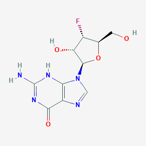 molecular formula C10H12FN5O4 B039910 3'-Deoxy-3'-fluoroguanosine CAS No. 123402-21-1