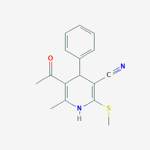 5-Acetyl-6-methyl-2-methylsulfanyl-4-phenyl-1,4-dihydropyridine-3-carbonitrile
