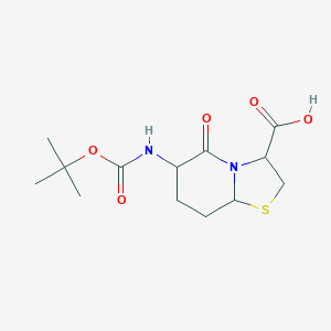2-Oxo-3-tert-butyloxycarbonylamino-7-thia-1-azabicyclo(4.3.0)nonane-9-carboxylic acid