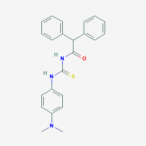 molecular formula C23H23N3OS B399205 N-[4-(dimethylamino)phenyl]-N'-(diphenylacetyl)thiourea 
