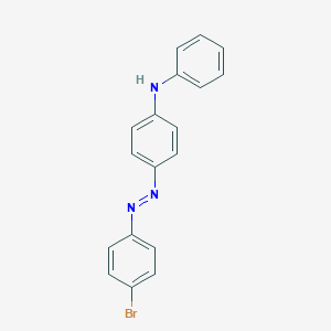 molecular formula C18H14BrN3 B039924 4-[(E)-(4-Bromophenyl)diazenyl]-N-phenylaniline CAS No. 118525-11-4