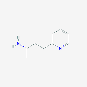 molecular formula C9H14N2 B039925 (2S)-4-pyridin-2-ylbutan-2-amine CAS No. 111623-56-4