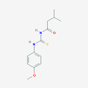 molecular formula C13H18N2O2S B399256 N-(4-methoxyphenyl)-N'-(3-methylbutanoyl)thiourea 
