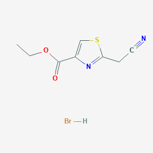 molecular formula C8H9BrN2O2S B3992627 ethyl 2-(cyanomethyl)thiazole-4-carboxylate hydro 