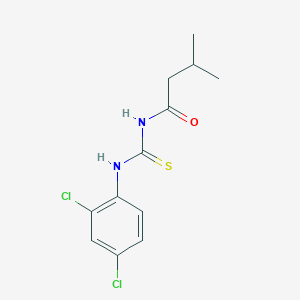 molecular formula C12H14Cl2N2OS B399271 N-[(2,4-dichlorophenyl)carbamothioyl]-3-methylbutanamide 