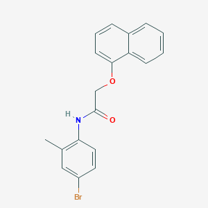 molecular formula C19H16BrNO2 B399299 N-(4-bromo-2-methylphenyl)-2-naphthalen-1-yloxyacetamide CAS No. 433702-00-2