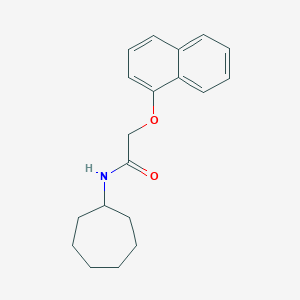 molecular formula C19H23NO2 B399301 N-cycloheptyl-2-(1-naphthyloxy)acetamide 
