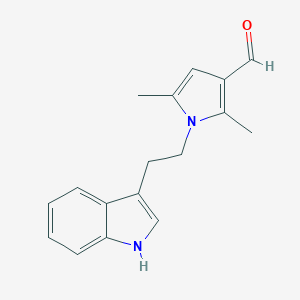 molecular formula C17H18N2O B039937 1-[2-(1H-Indol-3-yl)-ethyl]-2,5-dimethyl-1H-pyrrole-3-carbaldehyde CAS No. 119636-71-4