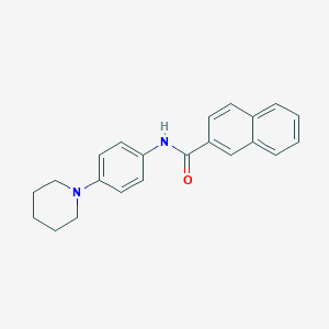 molecular formula C22H22N2O B399388 N-[4-(1-piperidinyl)phenyl]-2-naphthamide 