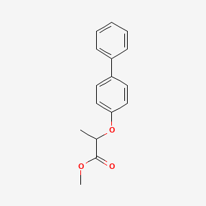 molecular formula C16H16O3 B3994014 Methyl 2-(4-phenylphenoxy)propanoate CAS No. 93434-64-1
