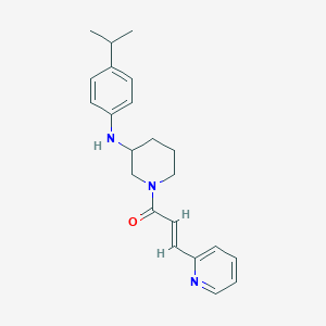 molecular formula C22H27N3O B3994212 N-(4-isopropylphenyl)-1-[(2E)-3-(2-pyridinyl)-2-propenoyl]-3-piperidinamine 