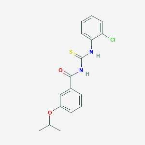 molecular formula C17H17ClN2O2S B399431 N-[(2-chlorophenyl)carbamothioyl]-3-(propan-2-yloxy)benzamide 