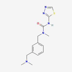 molecular formula C14H19N5OS B3994734 N-{3-[(dimethylamino)methyl]benzyl}-N-methyl-N'-1,3,4-thiadiazol-2-ylurea 