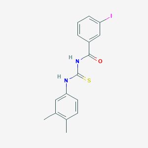 molecular formula C16H15IN2OS B399487 N-[(3,4-dimethylphenyl)carbamothioyl]-3-iodobenzamide 