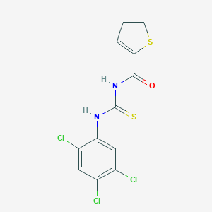 molecular formula C12H7Cl3N2OS2 B399504 N-[(2,4,5-trichlorophenyl)carbamothioyl]thiophene-2-carboxamide 