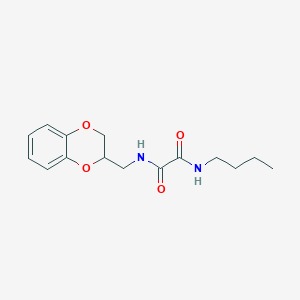 molecular formula C15H20N2O4 B3995309 N-butyl-N'-(2,3-dihydro-1,4-benzodioxin-3-ylmethyl)oxamide 