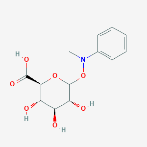molecular formula C13H17NO7 B039954 N-Methylaniline N-glucuronide CAS No. 121054-06-6