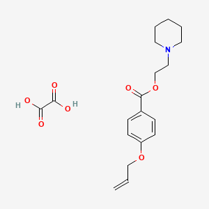 molecular formula C19H25NO7 B3995835 Oxalic acid;2-piperidin-1-ylethyl 4-prop-2-enoxybenzoate 