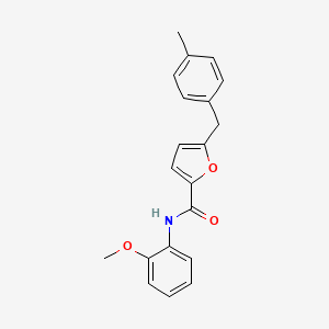 molecular formula C20H19NO3 B3995909 N-(2-methoxyphenyl)-5-[(4-methylphenyl)methyl]furan-2-carboxamide 