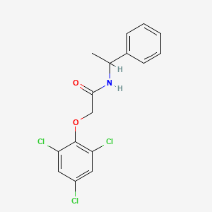 molecular formula C16H14Cl3NO2 B3995922 N-(1-phenylethyl)-2-(2,4,6-trichlorophenoxy)acetamide 
