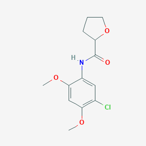 molecular formula C13H16ClNO4 B399604 N-(5-chloro-2,4-dimethoxyphenyl)oxolane-2-carboxamide CAS No. 503563-94-8
