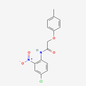molecular formula C15H13ClN2O4 B3996102 N-(4-chloro-2-nitrophenyl)-2-(4-methylphenoxy)acetamide 