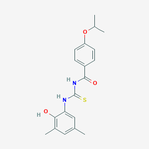 molecular formula C19H22N2O3S B399629 N-[(2-hydroxy-3,5-dimethylphenyl)carbamothioyl]-4-(propan-2-yloxy)benzamide 