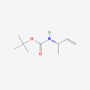 molecular formula C9H17NO2 B039968 TERT-BUTYL (S)-BUT-3-EN-2-YLCARBAMATE CAS No. 115378-33-1