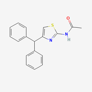 molecular formula C18H16N2OS B3997111 N-[4-(diphenylmethyl)-1,3-thiazol-2-yl]acetamide 