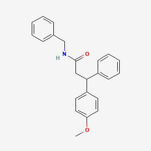 molecular formula C23H23NO2 B3997336 N-benzyl-3-(4-methoxyphenyl)-3-phenylpropanamide 