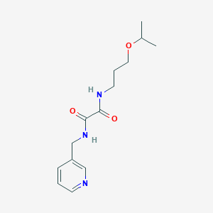 molecular formula C14H21N3O3 B3997694 N-(3-Isopropoxy-propyl)-N'-pyridin-3-ylmethyl-oxalamide 