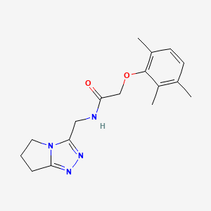 molecular formula C17H22N4O2 B3998186 N-(6,7-dihydro-5H-pyrrolo[2,1-c][1,2,4]triazol-3-ylmethyl)-2-(2,3,6-trimethylphenoxy)acetamide 