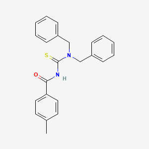 molecular formula C23H22N2OS B3998390 N-(dibenzylcarbamothioyl)-4-methylbenzamide 