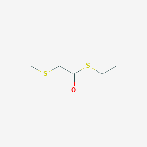 molecular formula C5H10OS2 B039984 S-ethyl 2-methylsulfanylethanethioate CAS No. 119152-81-7