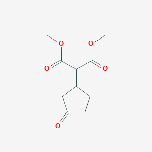 Propanedioic acid, 2-(3-oxocyclopentyl)-, 1,3-dimethyl ester