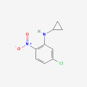molecular formula C9H9ClN2O2 B3998980 5-chloro-N-cyclopropyl-2-nitroaniline 