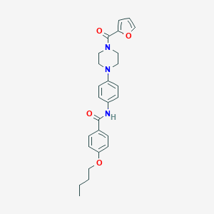 4-butoxy-N-{4-[4-(2-furoyl)-1-piperazinyl]phenyl}benzamide