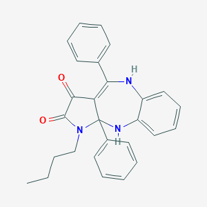 1-Butyl-4,10a-diphenyl-1,5,10,10a-tetrahydropyrrolo[2,3-b][1,5]benzodiazepine-2,3-dione