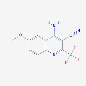 4-Amino-6-methoxy-2-(trifluoromethyl)quinoline-3-carbonitrile