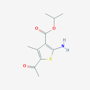 Propan-2-yl 5-acetyl-2-amino-4-methylthiophene-3-carboxylate